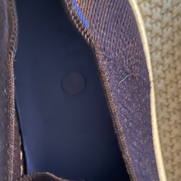 Rothy's "The Sneaker" in Navy Herringbone Merino Size 7.5 - Picture 4 of 7